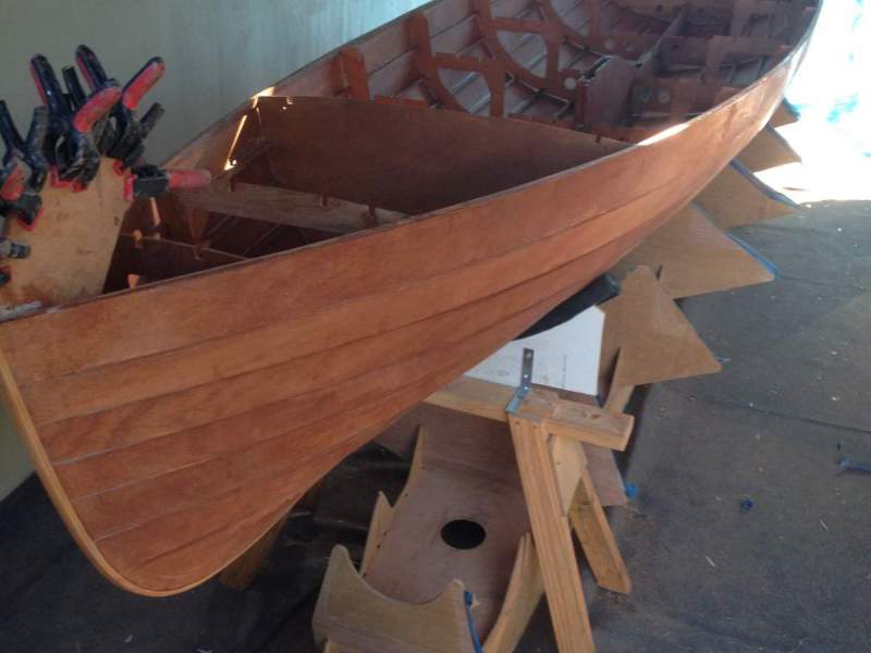 Built from kit, marine painted hull & varnish deck