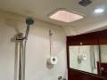 Hanse 470E -Elite class offshore-equipped performance cruiser:Aft head shower with frosted doors