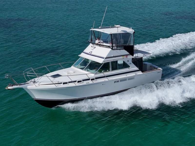Caribbean 35 Flybridge Cruiser - Twin Caterpillar diesels, sleeps 6