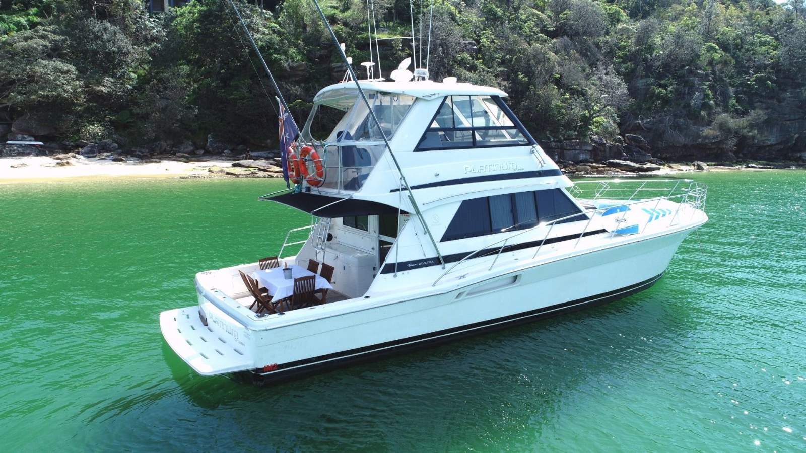 Riviera 48 Platinum Enclosed Flybridge With SUCCESSFUL CHARTER BUSINESS
