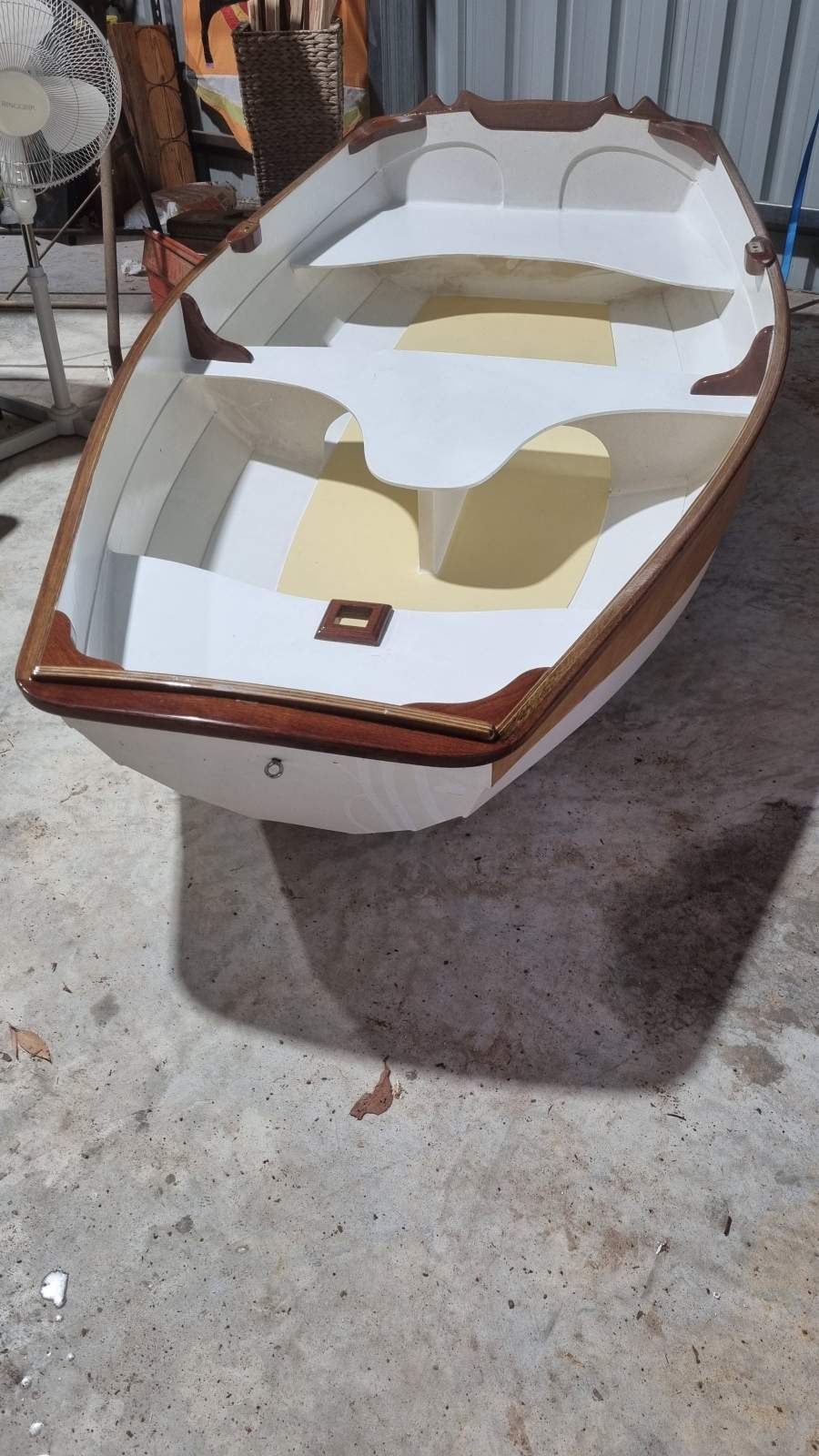 Chesapeake Eastport Pram - hand crafted wooden lapstrake boat