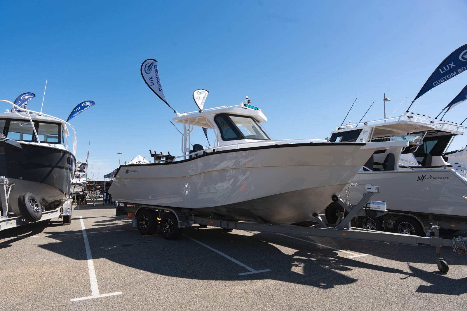 Lux Custom Boats 7700WA Boat and Trailer - Ready to fit engine !!