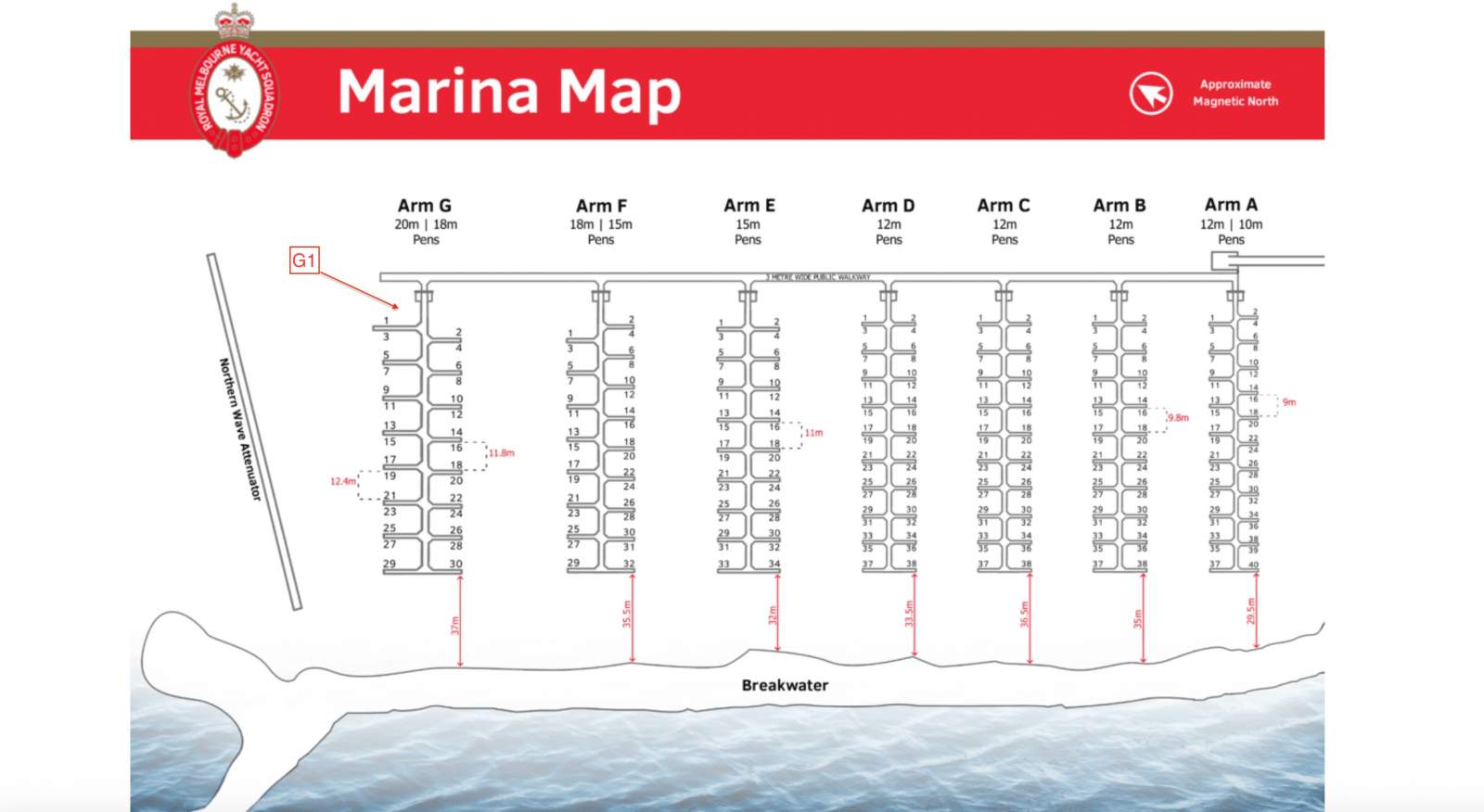 ROYAL MELBOURNE MARINA BERTH FOR A MULTIHULL