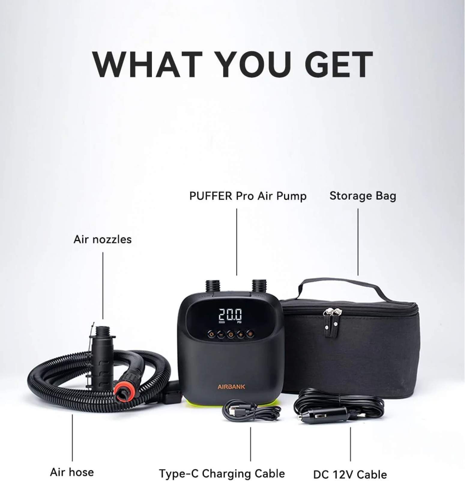 New Airbank Puffer Pro Rechargable Air Pump