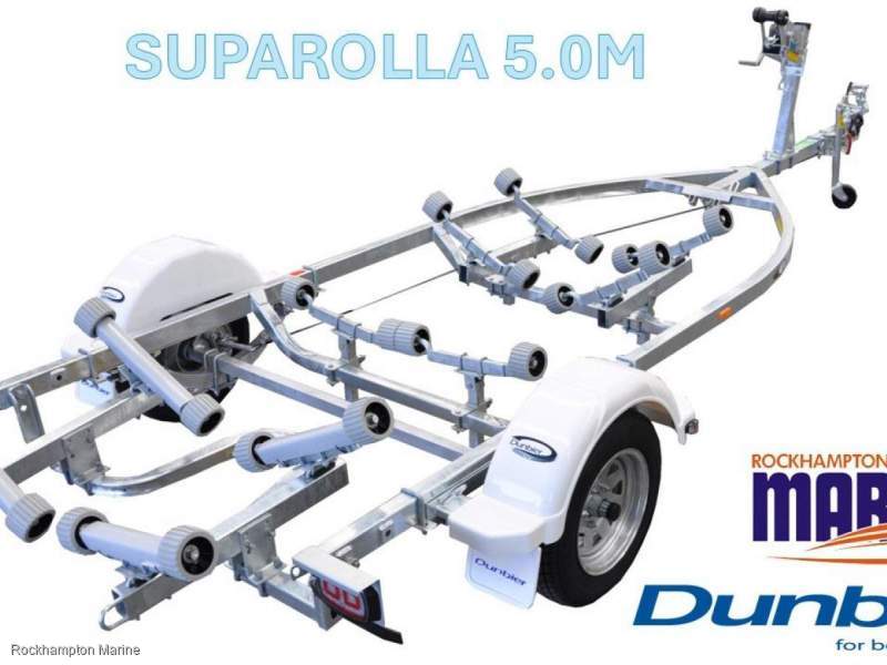 DUNBIER SUPAROLLA GALVANISED BOAT TRAILER SUITS BOATS UP TO 5.0M