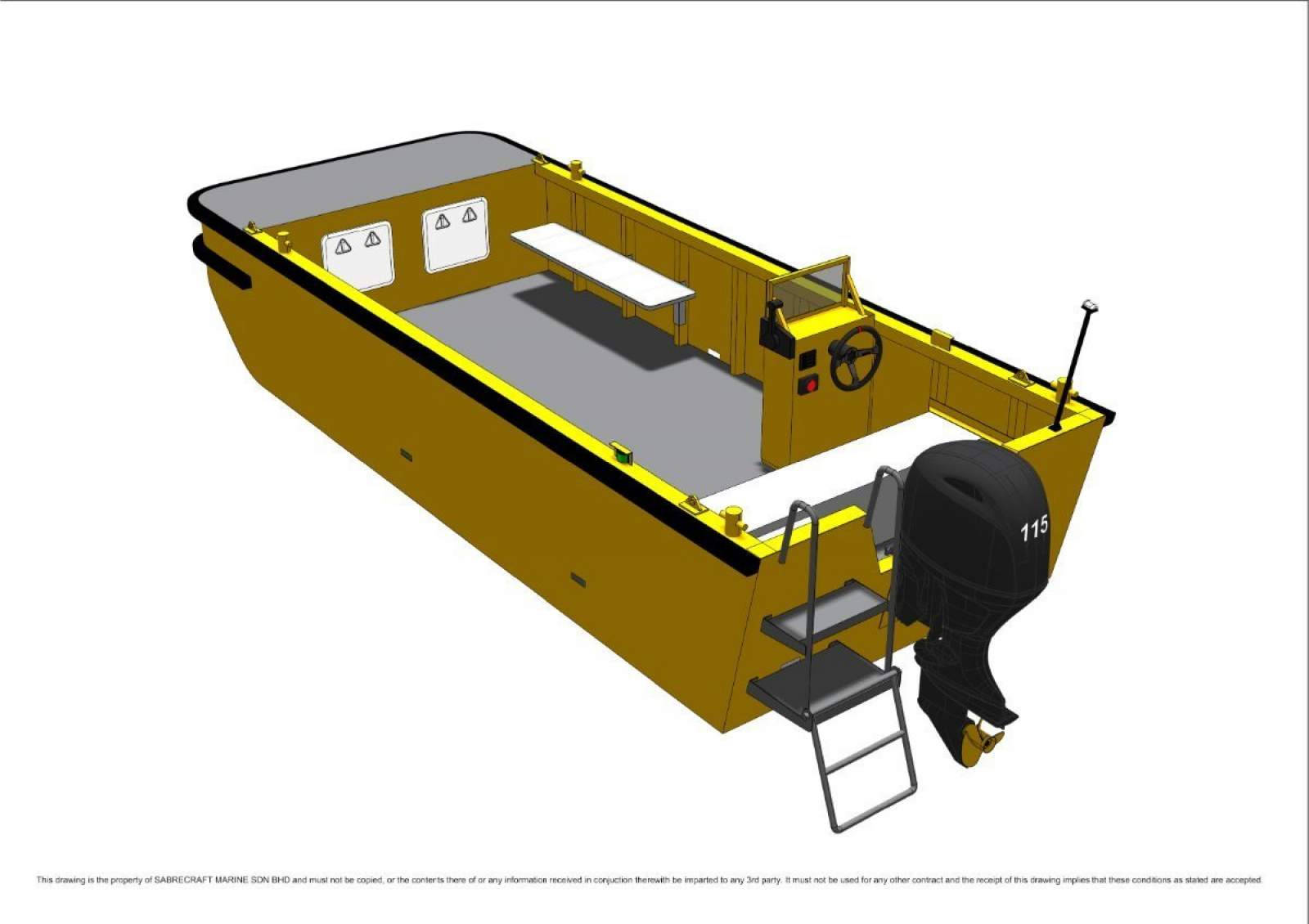 Stalwart Marine Work Boat 5900 Self Draining Deck