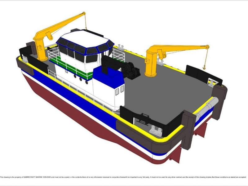 Stalwart Marine Barge Multi Cat Utility Vessel Work Boat
