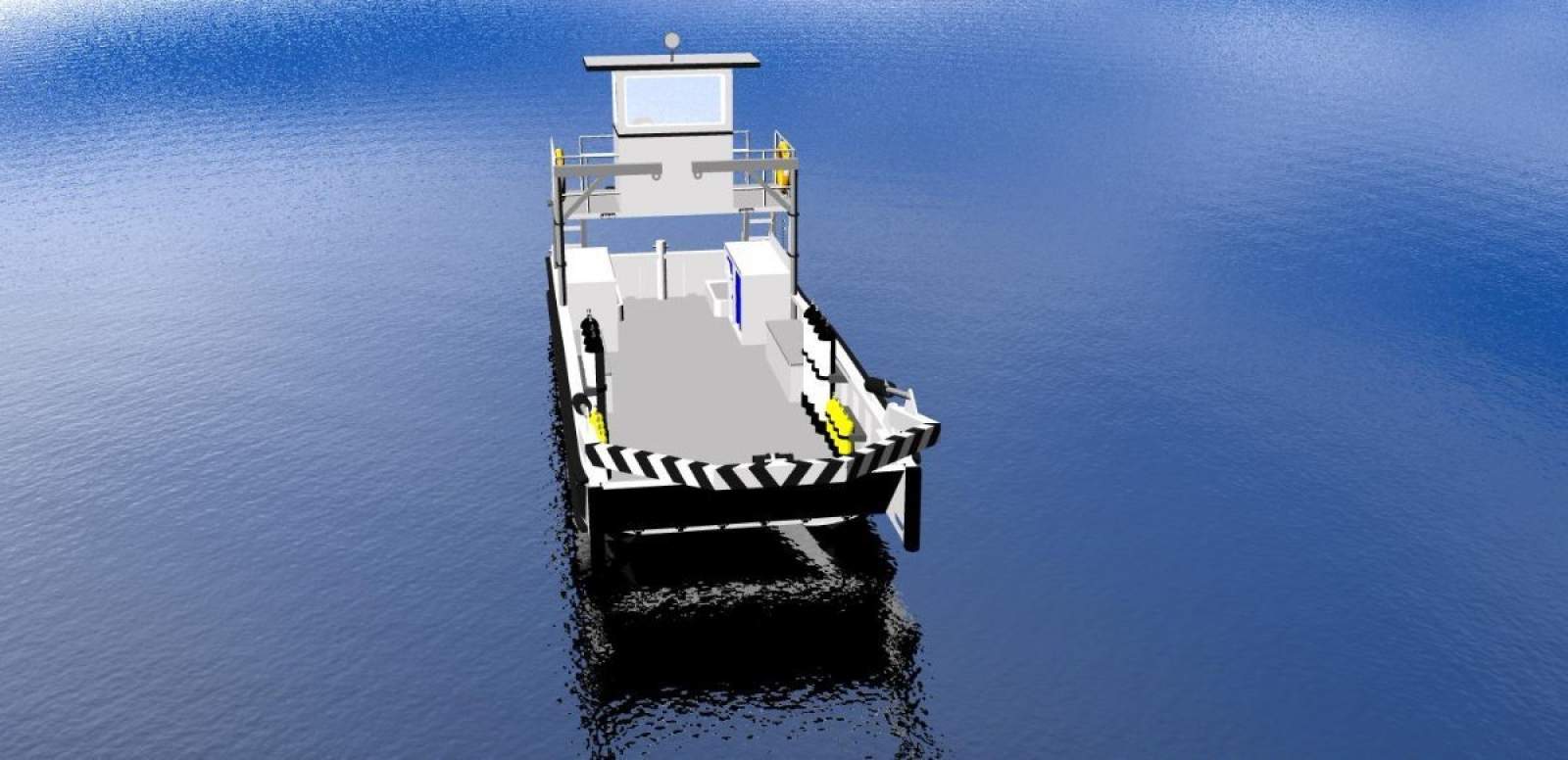 Stalwart Marine Landing Craft 10 x 3.5 Work Boat Barge + A Frame