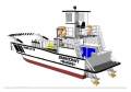 Stalwart Marine Landing Craft 10 x 3.5 Work Boat Barge + A Frame