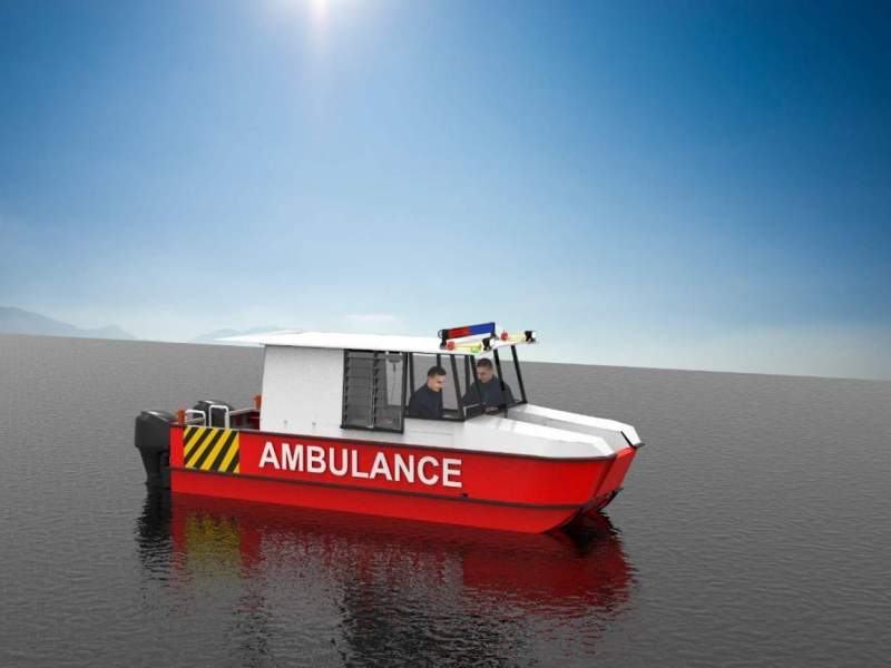 Stalwart Marine Ambulance Rescue Ambulance Boat AMB7400