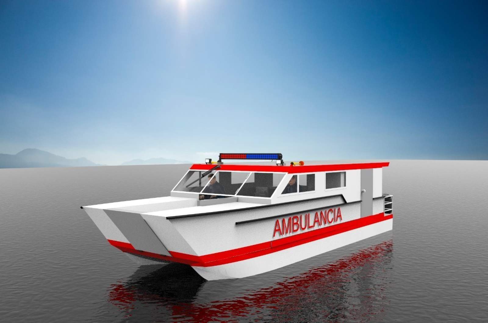 Stalwart Marine Ambulance Rescue Catamaran 11.00 x 3.50 Meter