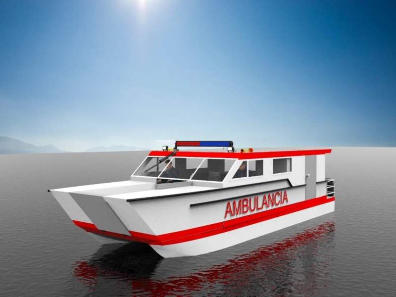 Stalwart Marine Ambulance Rescue Catamaran 11.00 x 3.50 Meter