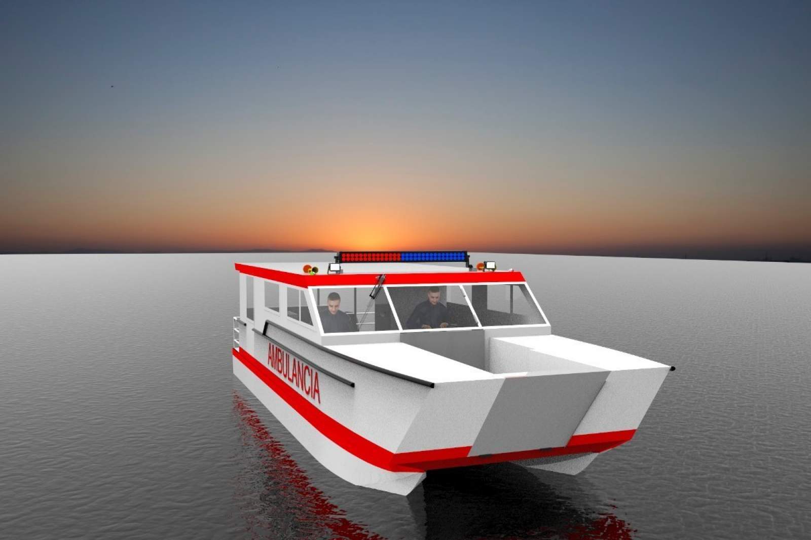 Stalwart Marine Ambulance Rescue Catamaran 11.00 x 3.50 Meter