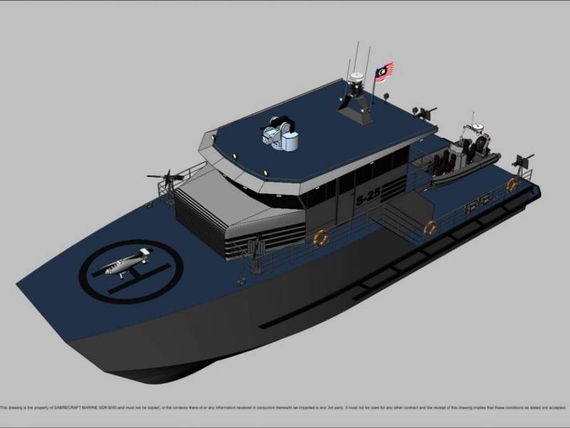 Stalwart Marine Patrol JetCat 25000 Gun Boat
