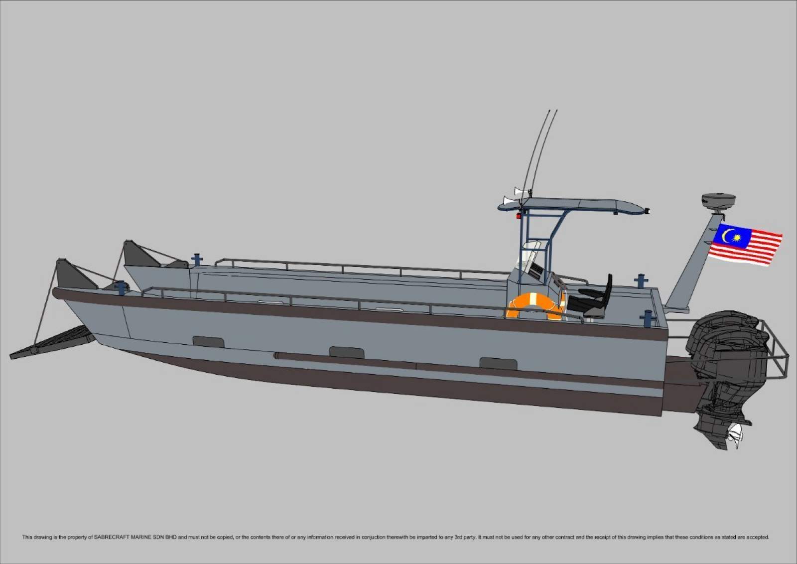 Stalwart Marine Landing Craft 9 Meter Work Boat Barge