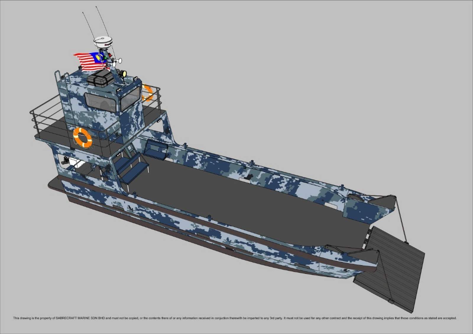 Stalwart Marine Landing Craft 12 Meter Work Boat Barge