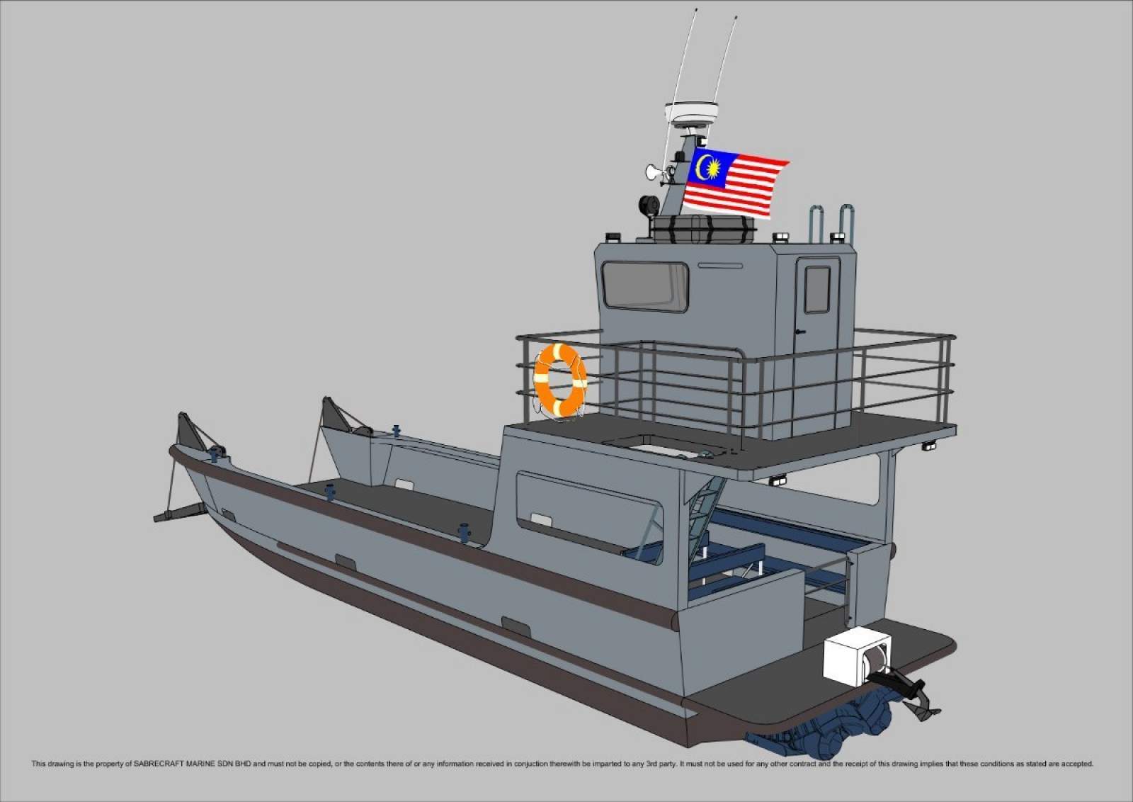 Stalwart Marine Landing Craft 12 Meter Work Boat Barge