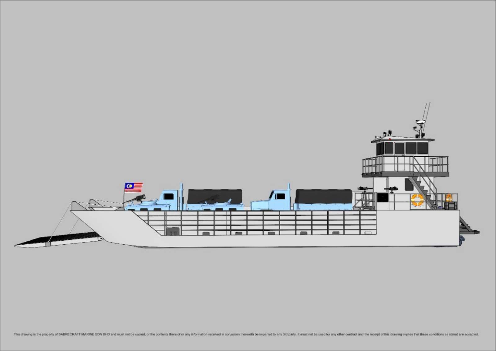 Stalwart Marine Landing Craft 24 Meter Work Boat Barge