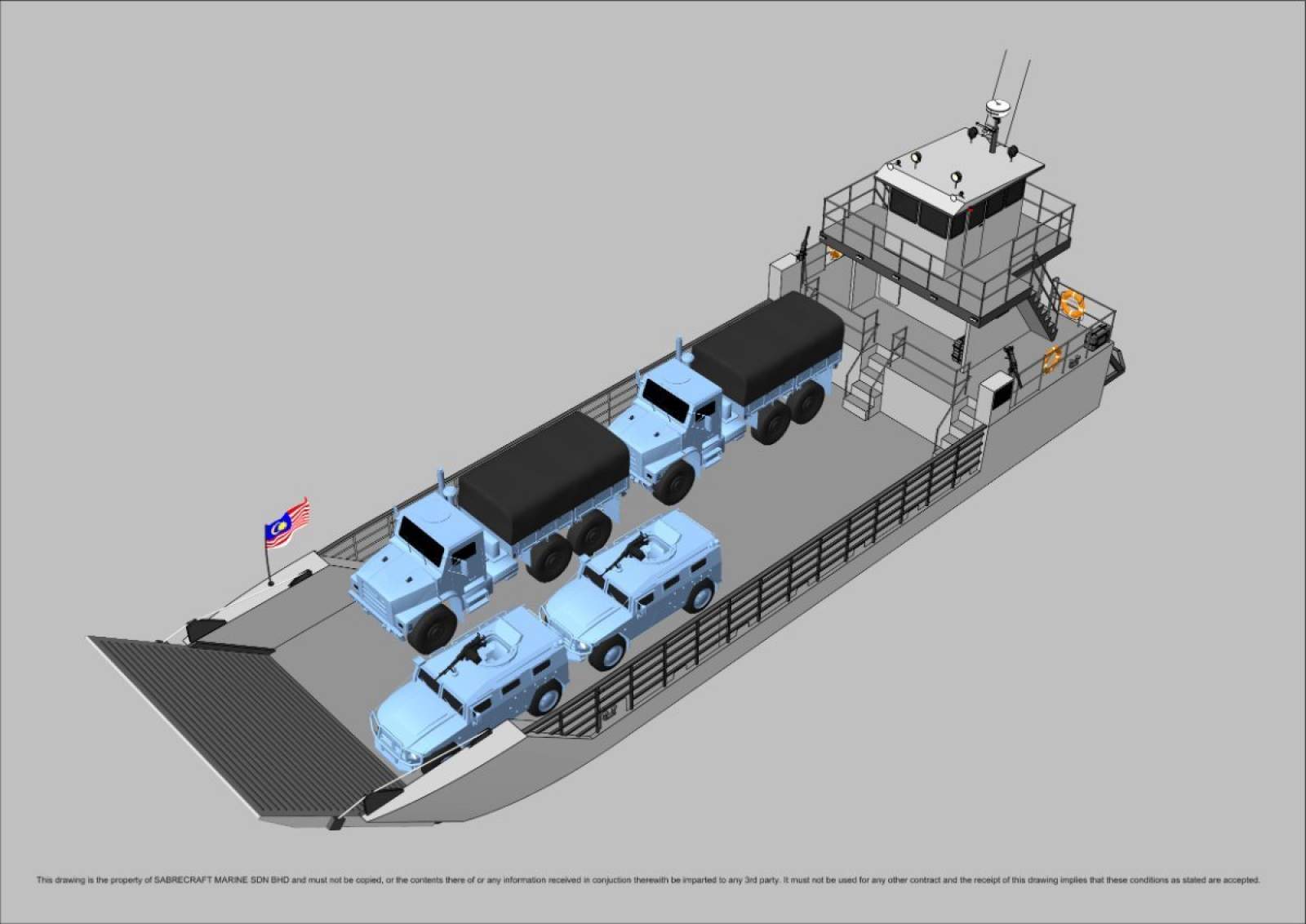Stalwart Marine Landing Craft 24 Meter Work Boat Barge