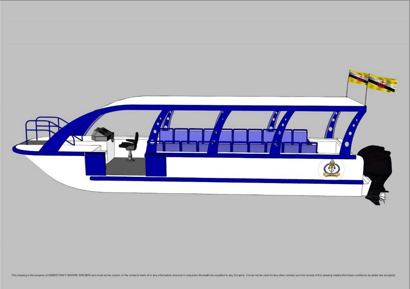 Stalwart Marine Crew Change Boat 11.00m Mono Work Boat Ferry Transfer Boat