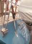 Sparkman & Stephens S&S48:Removable davits and hydraulic back stay