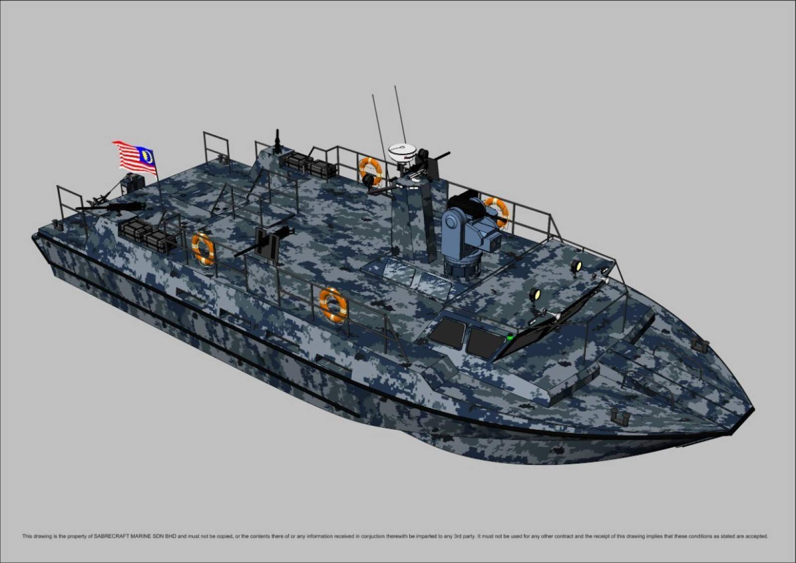 Stalwart Marine Patrol AirRide Xpress 18000 Gun Boat
