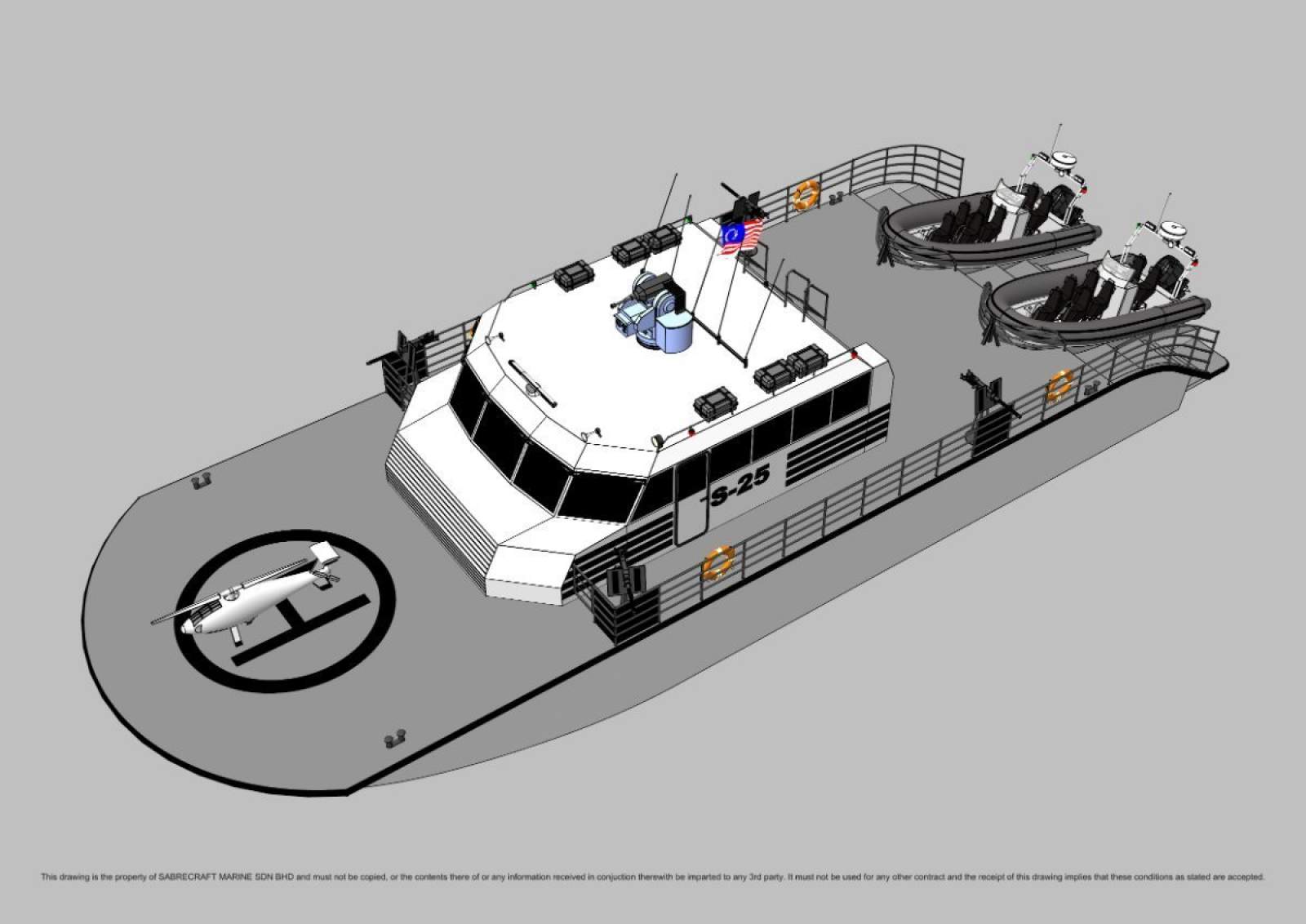 Stalwart Marine Patrol AirRide Xpress 25000 Gun Boat