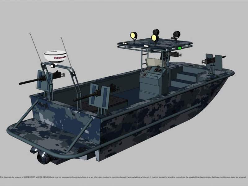 Stalwart Marine Patrol AirRide Xpress 8000 PBL Patrol Boat Light