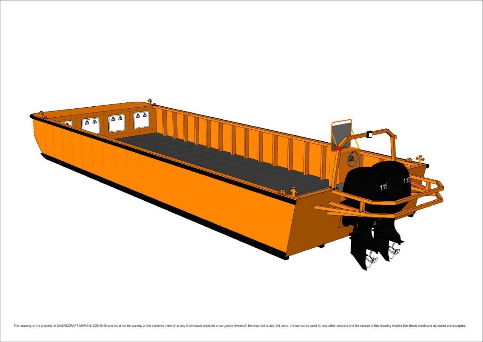 Stalwart Marine WB 10000-3.5 Work Boat Punt Barge