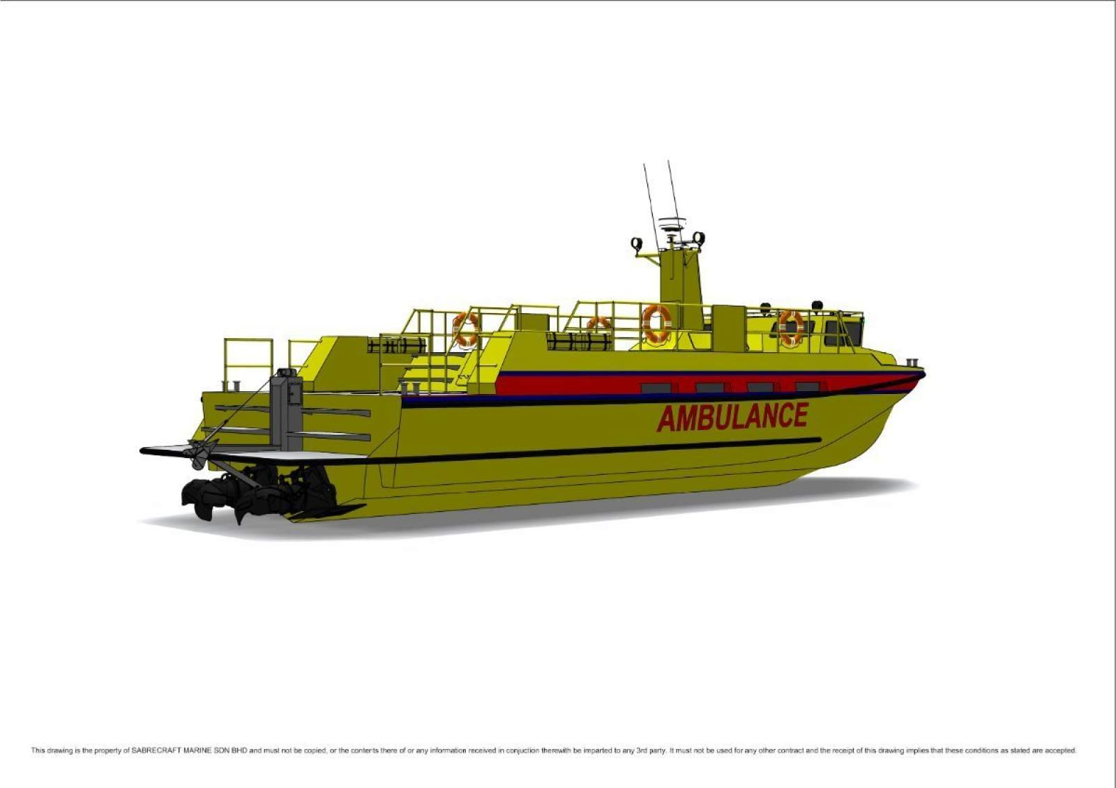 Stalwart Marine Ambulance Rescue Boat 18000 AirRide Express