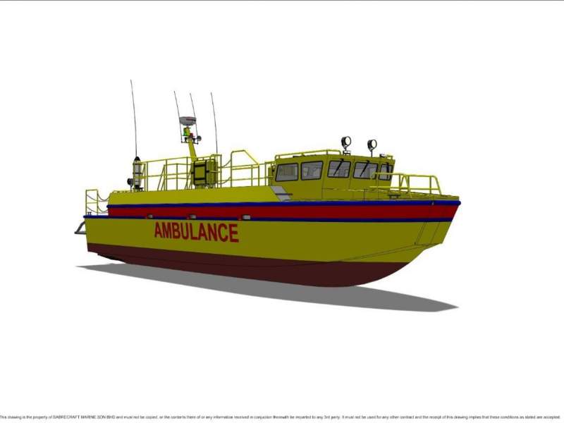 Stalwart Marine Ambulance Rescue Boat 15000 Mono