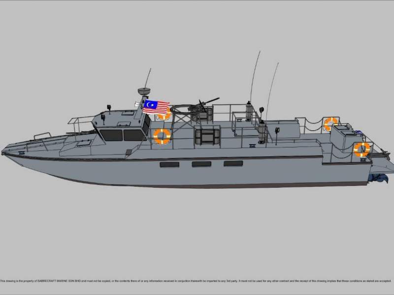 Stalwart Marine Patrol Mono 18000 Gun Boat