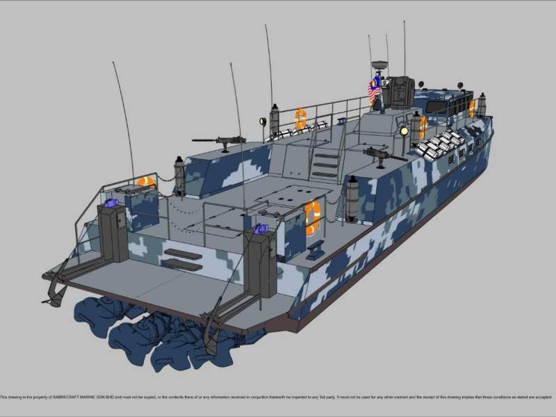 Stalwart Marine Patrol Mono 25000 Gun Boat