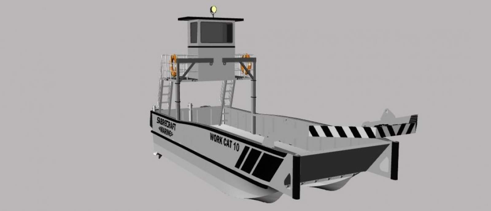 Stalwart Marine Work Cat 10.00 x 3.50 With A Frame