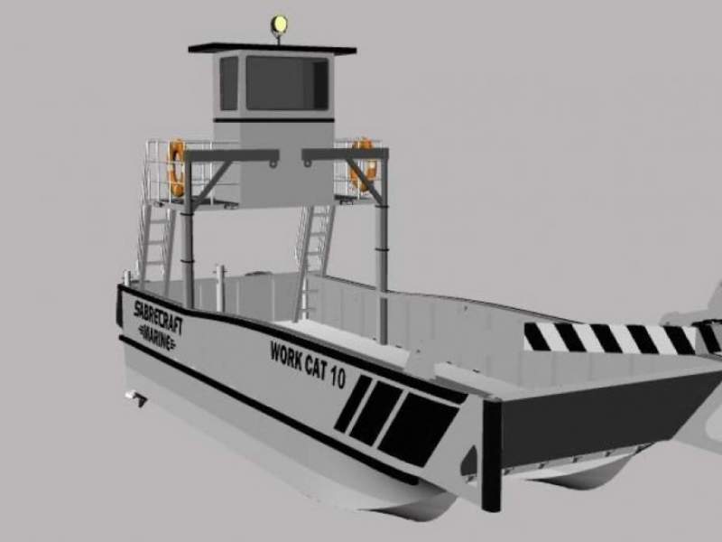 Stalwart Marine Work Cat 10.00 x 3.50 With A Frame