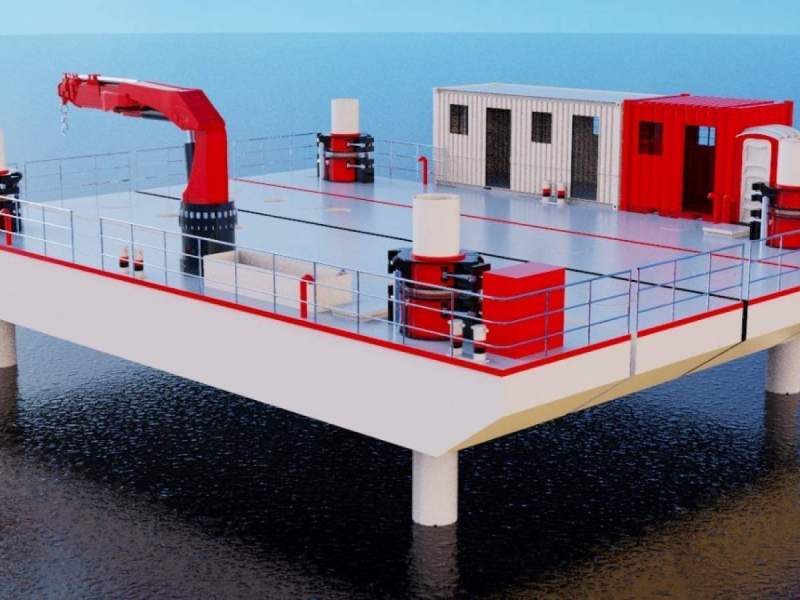 Stalwart Marine Ambulance Rescue Jack Up Barge 120 tonne 18 x 12 Road Transportable