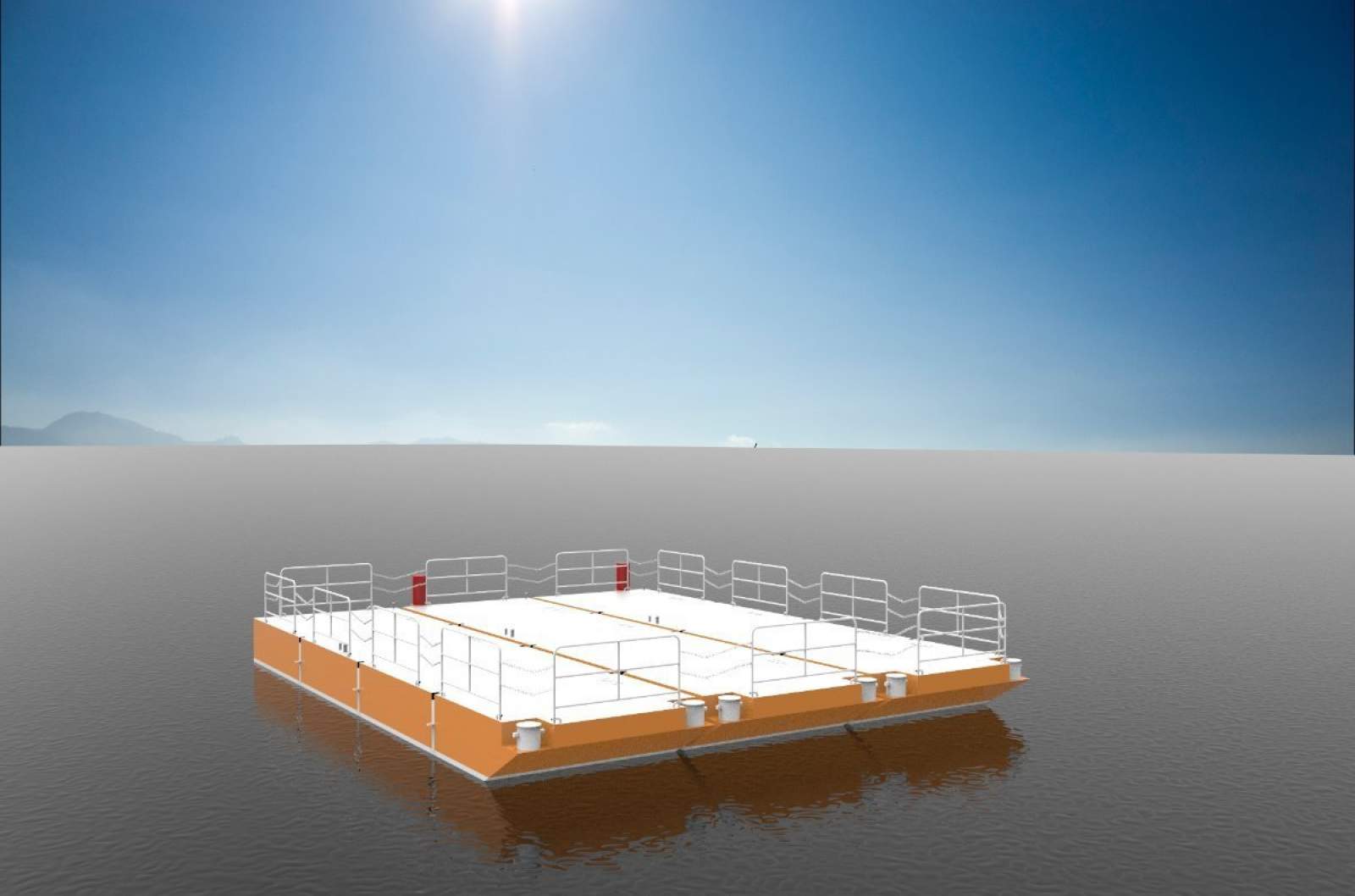 Stalwart Marine Road Transportable Deck Barge Construction Dumb Barge Steel