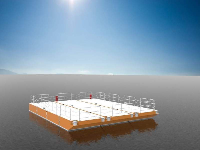 Stalwart Marine Road Transportable Deck Barge Construction Dumb Barge Steel