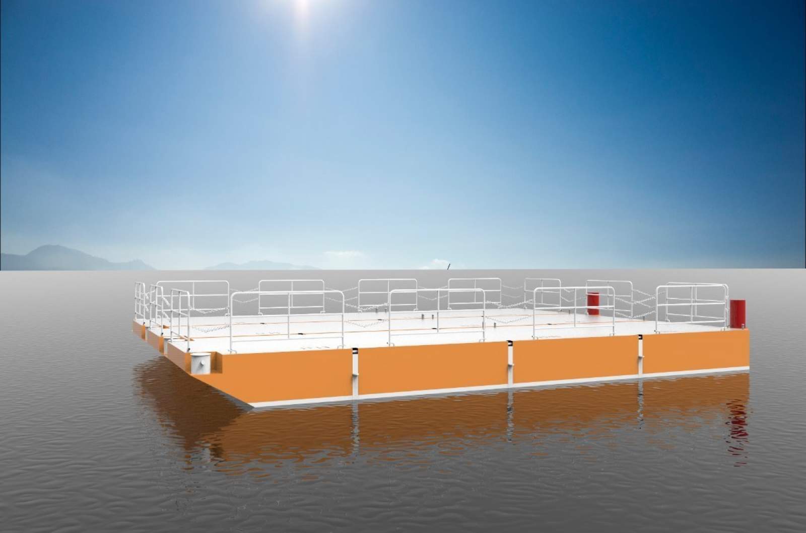 Stalwart Marine Road Transportable Deck Barge Construction Dumb Barge Steel
