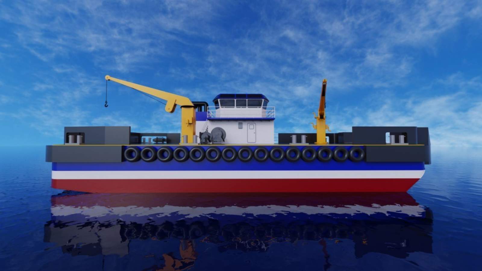 Stalwart Marine Barge Multi Cat Utility Vessel Work Boat