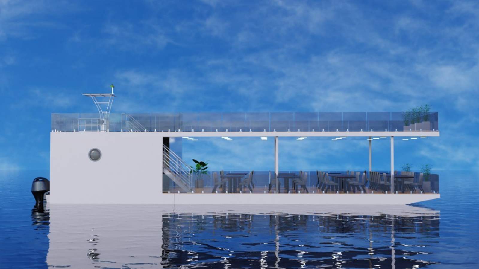 Stalwart Marine Floating Function Centre - 17 Meter Barge / Pontoon