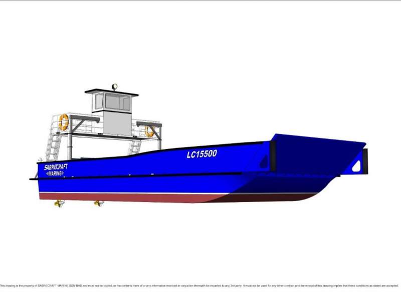 Stalwart Marine Landing Craft 15500m Work Boat Barge