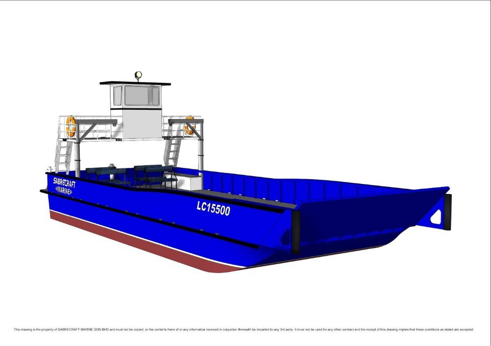 Stalwart Marine Landing Craft 15500m Work Boat Barge