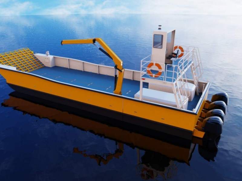 Stalwart Marine MLC16 - 16 Meter Modular Landing Craft with Crane