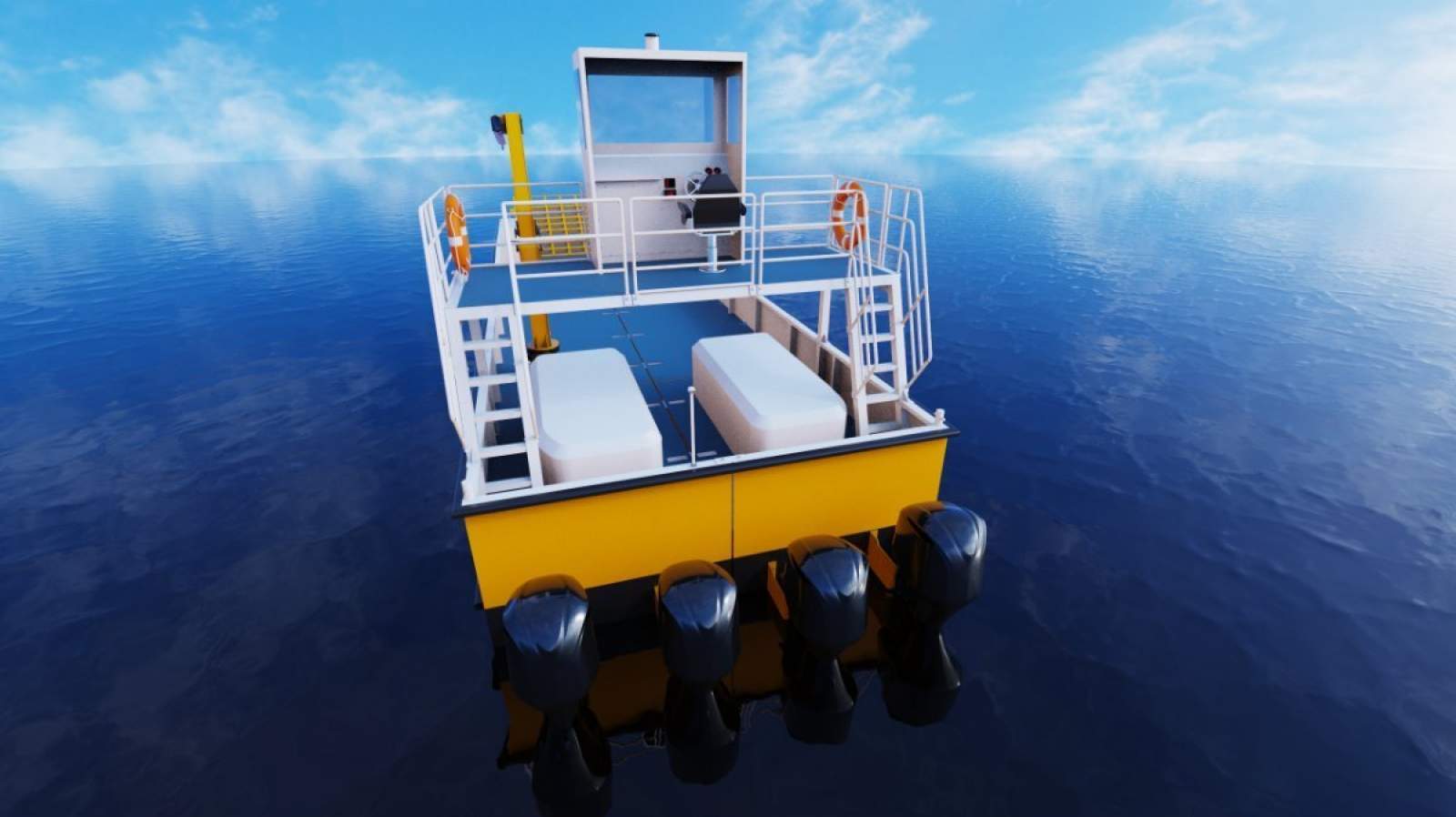Stalwart Marine MLC16 - 16 Meter Modular Landing Craft with Crane
