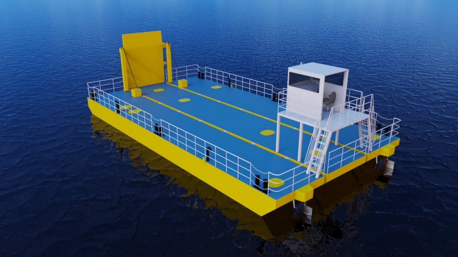 New Stalwart Marine Barge Multiple Options Ramp, Deck, Jack Up ...