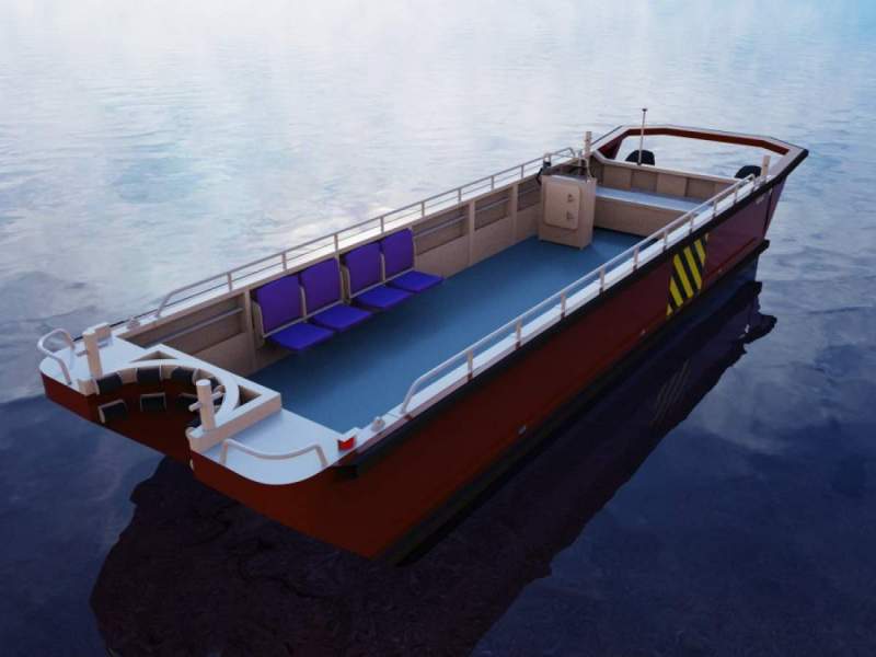 Stalwart Marine WB8000-P - 8.00 Meter Work Boatwith Pile Cutout