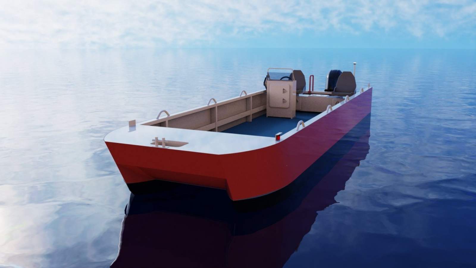 Stalwart Marine Spud Barge - 7.40 Meter Catamaran Work Boat Punt