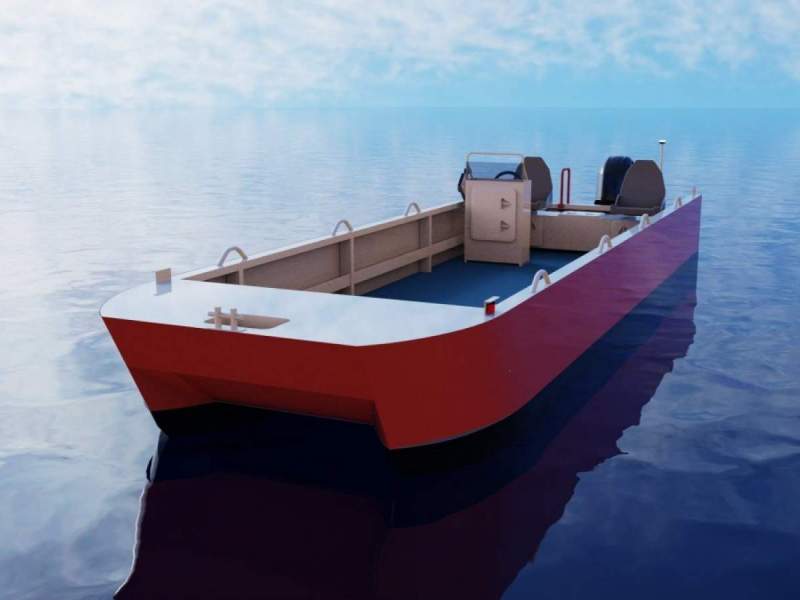 Stalwart Marine Spud Barge - 7.40 Meter Catamaran Work Boat Punt