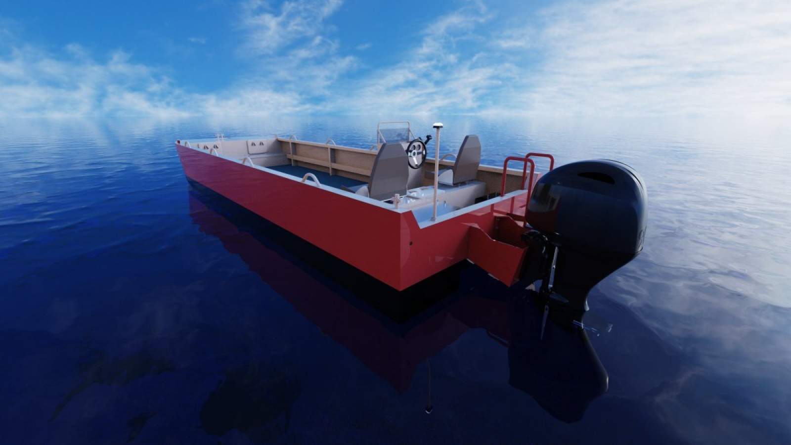 Stalwart Marine Spud Barge - 7.40 Meter Catamaran Work Boat Punt